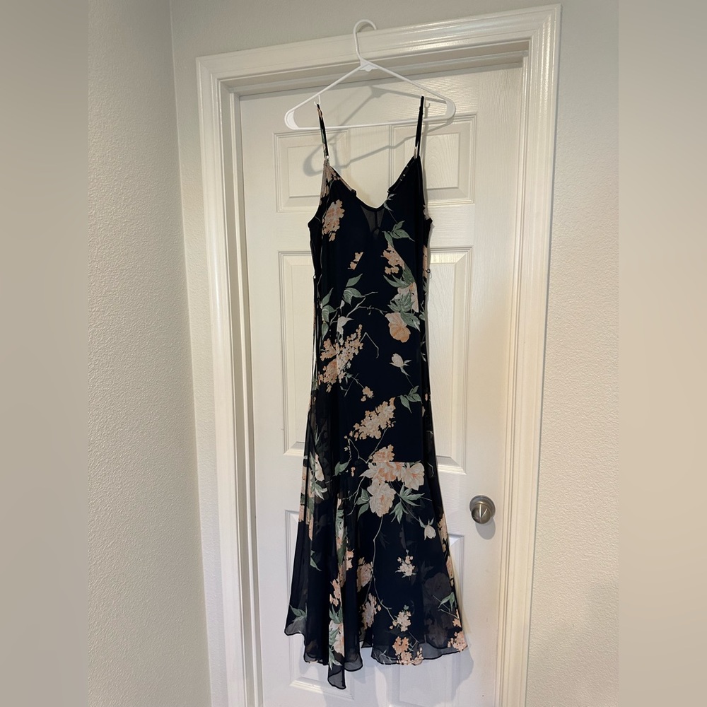 Lulus blue flower dress size small